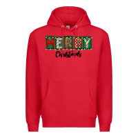 Red Merry Christmas Premium Hoodie - CowhideDigitalArt