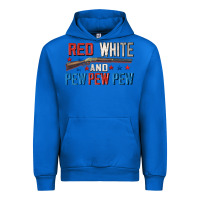 Cobalt Red white and pew pew pew Urban Hoodie - CowGirlArtShop