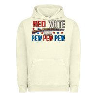 Pigment Pistachio Red white and pew pew pew Urban Hoodie - CowGirlArtShop