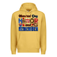 Antique Gold Memorial day honor and remember Premium Hoodie - Neo Western