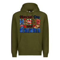 Army Green Memorial day honor and remember Premium Hoodie - Neo Western