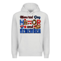 Dove Grey Memorial day honor and remember Premium Hoodie - Neo Western