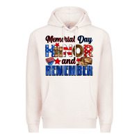 Pale Pink Memorial day honor and remember Premium Hoodie - Neo Western