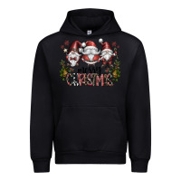 Black merry christmas Urban Hoodie - CowhideDigitalArt