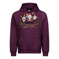 Mauve Wine merry christmas Urban Hoodie - CowhideDigitalArt