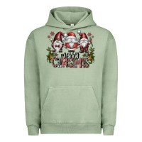 Pigment Oil Green merry christmas Urban Hoodie - CowhideDigitalArt