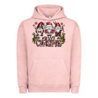 Pigment Salmon merry christmas Urban Hoodie - CowhideDigitalArt