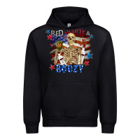 Black Red white boozy 4th of july Urban Hoodie - CowGirlArtShop