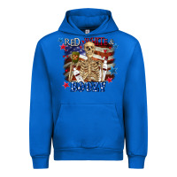 Cobalt Red white boozy 4th of july Urban Hoodie - CowGirlArtShop
