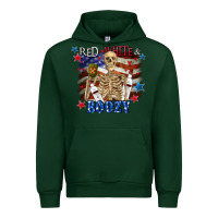 Forest Green Red white boozy 4th of july Urban Hoodie - CowGirlArtShop
