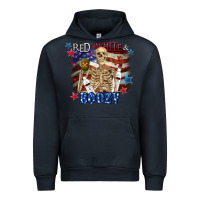 Navy Red white boozy 4th of july Urban Hoodie - CowGirlArtShop