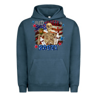 Pigment Midnight Navy Red white boozy 4th of july Urban Hoodie - CowGirlArtShop