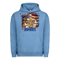 Pigment Pebble Blue Red white boozy 4th of july Urban Hoodie - CowGirlArtShop
