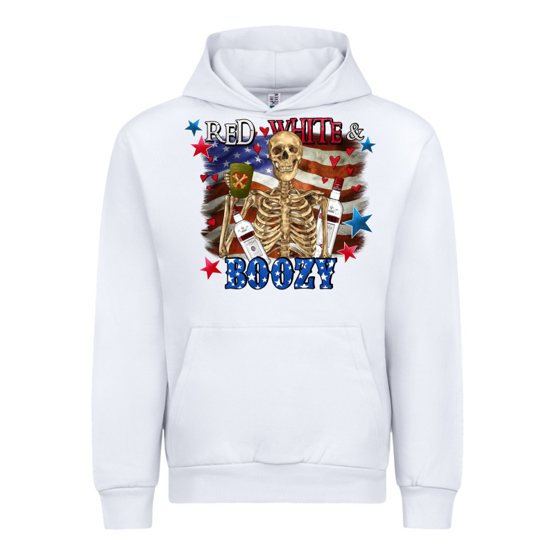 Red White Boozy 4th Of July Urban Hoodie by CowGirlArtShop | Teevron