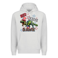 Dove Grey Red white rawr 4th of July Premium Hoodie - CowGirlArtShop
