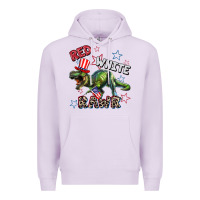 Lilac Red white rawr 4th of July Premium Hoodie - CowGirlArtShop