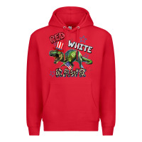 Red Red white rawr 4th of July Premium Hoodie - CowGirlArtShop