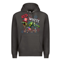 Smoke Red white rawr 4th of July Premium Hoodie - CowGirlArtShop