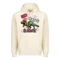 Tofu Red white rawr 4th of July Premium Hoodie - CowGirlArtShop
