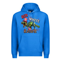 True Royal Red white rawr 4th of July Premium Hoodie - CowGirlArtShop