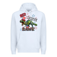 White Red white rawr 4th of July Premium Hoodie - CowGirlArtShop
