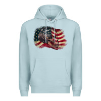 Blue Mist Red white rawr 4th of July Premium Hoodie - CowGirlArtShop