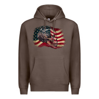 Coffee Red white rawr 4th of July Premium Hoodie - CowGirlArtShop