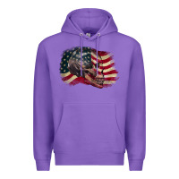 Purple Red white rawr 4th of July Premium Hoodie - CowGirlArtShop