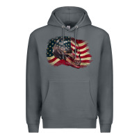 Rock Red white rawr 4th of July Premium Hoodie - CowGirlArtShop
