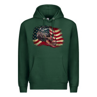 Sports Green Red white rawr 4th of July Premium Hoodie - CowGirlArtShop