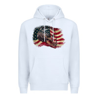 White Red white rawr 4th of July Premium Hoodie - CowGirlArtShop