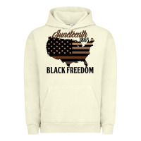 Pigment Pistachio juneteenth 1865 black freedom Urban Hoodie - HRA Design Shop