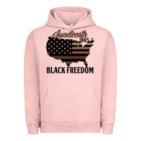 Pigment Salmon juneteenth 1865 black freedom Urban Hoodie - HRA Design Shop