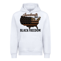 White juneteenth 1865 black freedom Urban Hoodie - HRA Design Shop