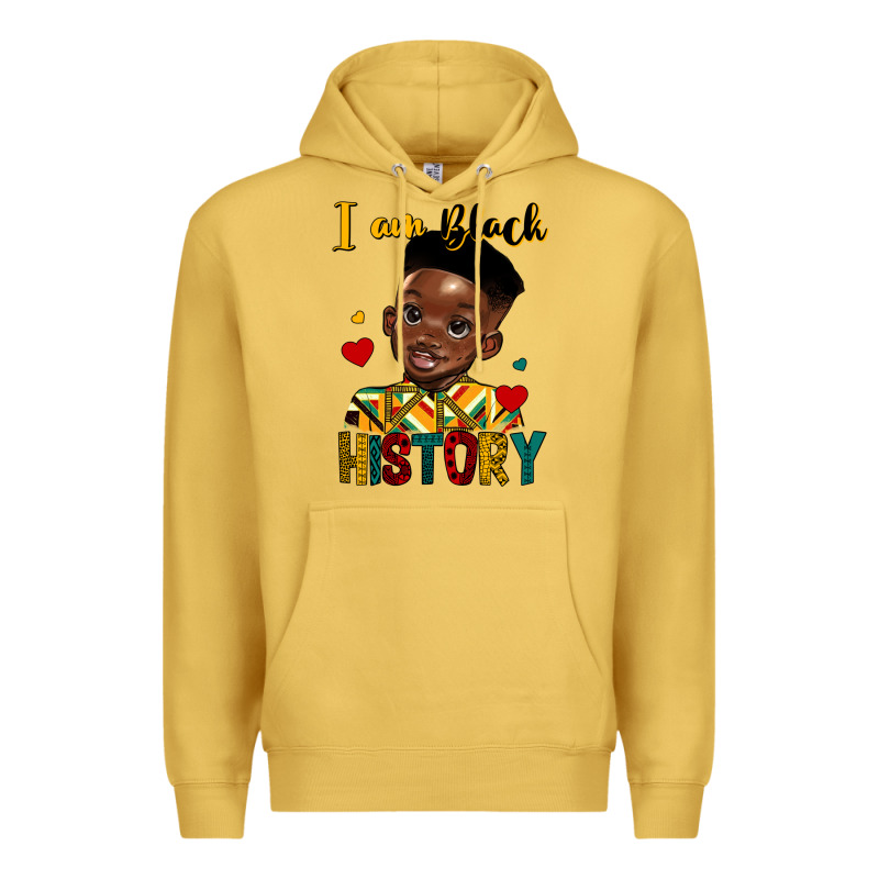 I Am Black History Black Boy Premium Hoodie by HRA Design Shop | Teevron