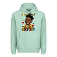 Seafoam i am black history black boy Premium Hoodie - HRA Design Shop