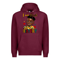 Burgundy i am black history black boy Premium Hoodie - HRA Design Shop
