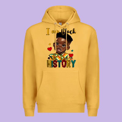I Am Black History Black Boy Premium Hoodie Designed By Hra Design Shop