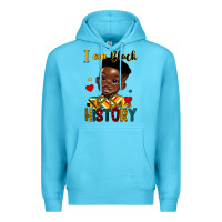 Ocean Blue i am black history black boy Premium Hoodie - HRA Design Shop