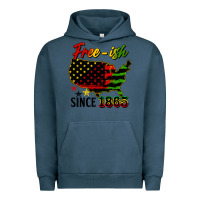 Pigment Midnight Navy free ish since 1865 Urban Hoodie - HRA Design Shop