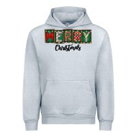 Heather Grey Merry Christmas Urban Hoodie - CowhideDigitalArt