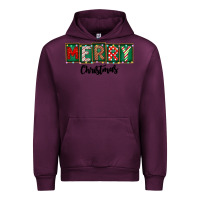 Mauve Wine Merry Christmas Urban Hoodie - CowhideDigitalArt