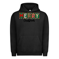 Pigment Black Merry Christmas Urban Hoodie - CowhideDigitalArt