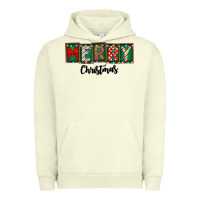 Pigment Pistachio Merry Christmas Urban Hoodie - CowhideDigitalArt