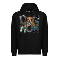 Black dog mom Premium Hoodie - SublimationCraftShop