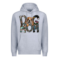 Heather Grey dog mom Premium Hoodie - SublimationCraftShop