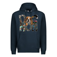 Navy dog mom Premium Hoodie - SublimationCraftShop