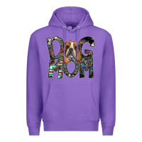 Purple dog mom Premium Hoodie - SublimationCraftShop