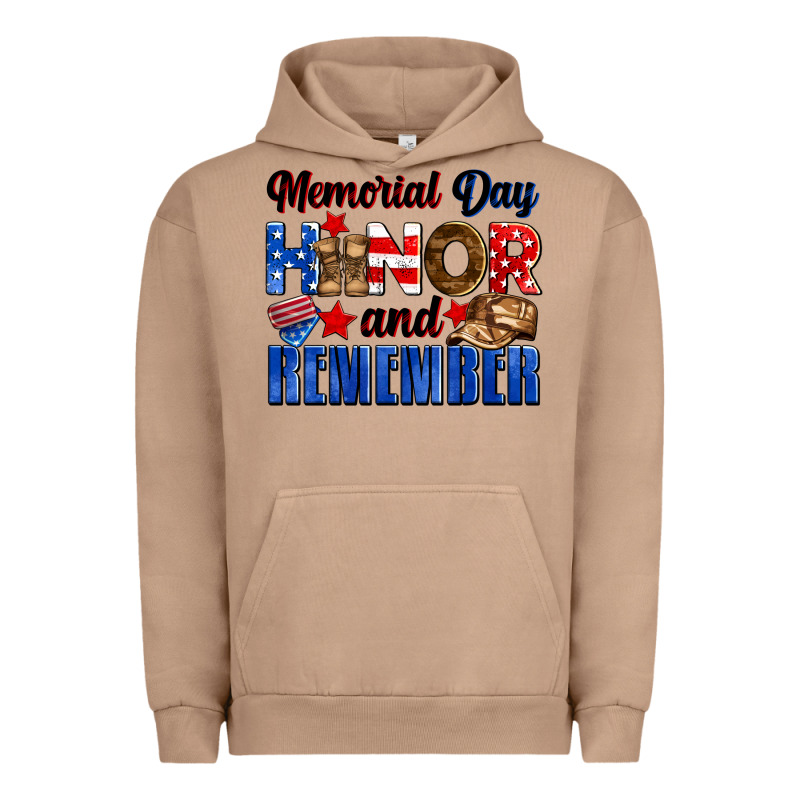 Memorial Day Honor And Remember Urban Hoodie by Neo Western | Teevron