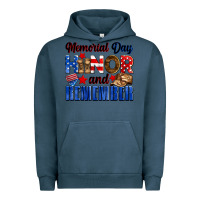 Pigment Midnight Navy Memorial day honor and remember Urban Hoodie - Neo Western